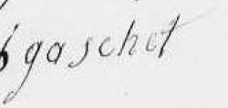 signature Gaschet épx Taissier 1852