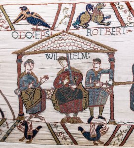 Bayeux_Tapestry_scene44_William_Odo_Robert